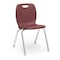 Virco N2 Series 18" Classroom Chair, 5th Grade - Adult with Nylon Glides - Wine Seat N218 - alternate 1